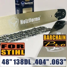 Holzfforma 48inch 404 .063 138DL Guide Bar & Saw Chain For Stihl MS880 088 070 