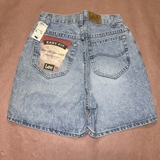 Vintage 1990  s Lee Womens Easy Fit Denim Shorts, Deadstock NWT, Size 8