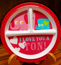 TARGET Child's Divided Melamine Plate 8.5" Round 3-Section PICK ONE Colorful 903