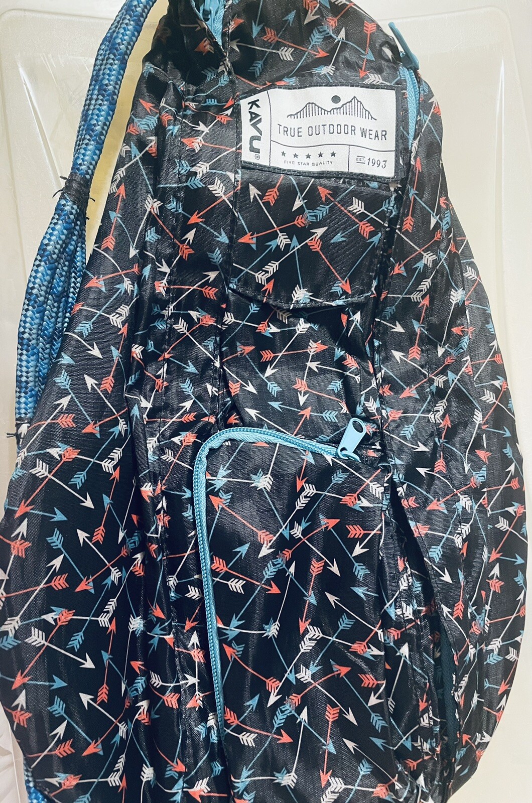 KAVU Original Rope Sling Bag Nylon Crossbody Backpack… Gem