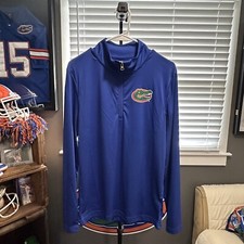 Florida Gators Fanatics 1/4 Quarter Zip Pullover Long Sleeve Blue Size S NCAA