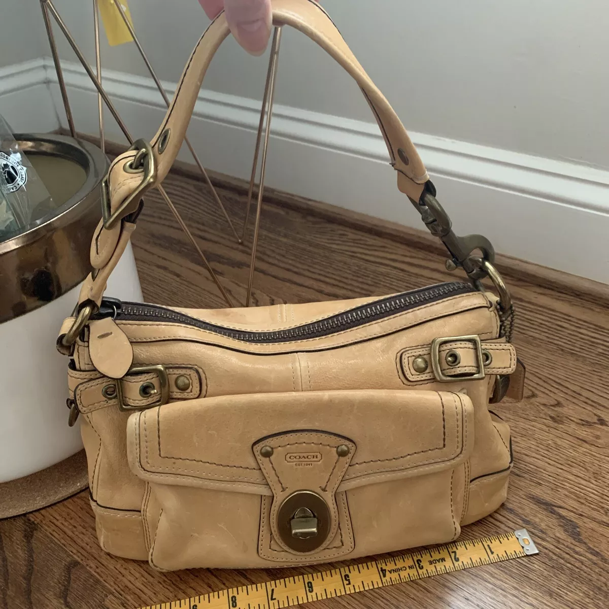 Coach Ltd Ed 65th Anniversary Legacy Tan Vachetta Leather Bag 11127 EUC $498