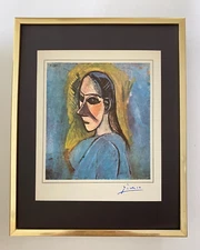 PABLO PICASSO | Vintage 1940 Signed Print | Ltd. Ed | Framed