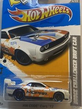 Hot Wheels HW CODE CARS '12 ~ DODGE CHALLENGER DRIFT CAR (White) (229/247) V5577