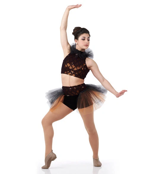 Plus size top dance costumes