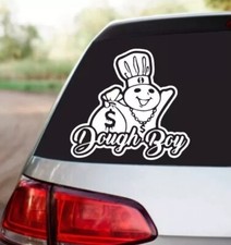 Dough Boy Money Bag 6 Inch White Vinyl Decal Sticker Truckcarwindow Funny Usa