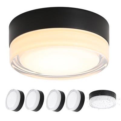 6'' Round LED Flush Mount Ceiling Down Lights Modern Bedroom Fixture Light 11.5W