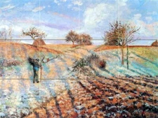 Tile Mural Hoarfrost Kitchen Bathroom Shower Wall Backsplash Marble Ceramic