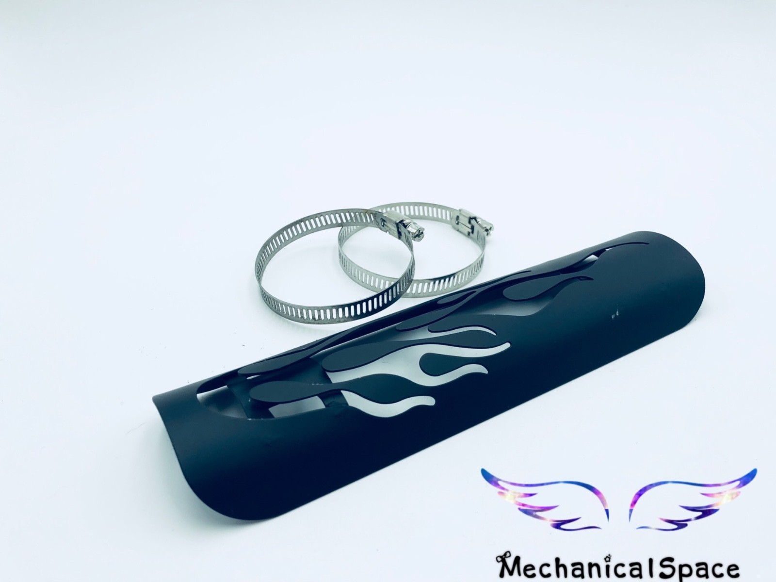 Muffler Exhaust Moto Purchase Chrome Flame Heat Shield Exhaust Muffler Pipe Cover Heel Guard For Harley Custom In Paracalore Marmitta Motorcycle Cover - Foto 3