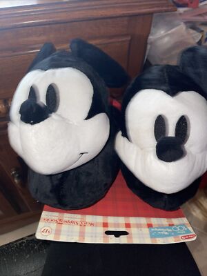 disney 100 retro reimagined Mens Mickey Mouse Slippers Size