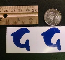 ~~~50~~~ DOLPHIN TATTOO STICKERS BLUE  TANNING ~ BODY ~ CRAFTING
