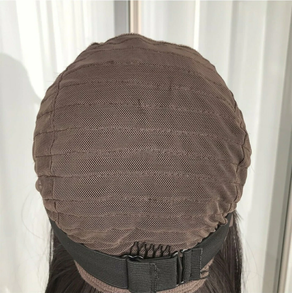 Black Bob - 经典帽子假发 - 直钝切割带手镯 - 丝绸人类头发 Bl — 第 4/4 张图片