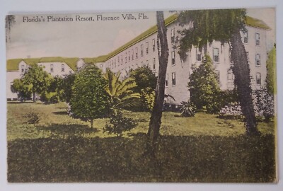 Florida Postcard 1913 Original Rare Florence Villa Resort Winter Park Plantation