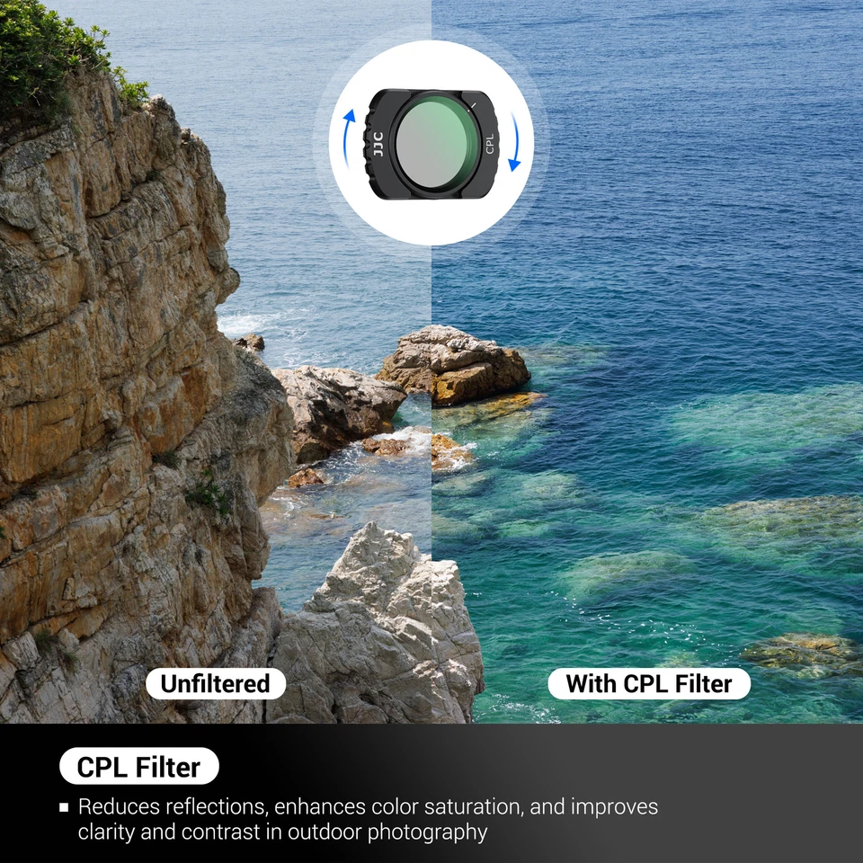 3-Pack Magnetic Filters Kit CPL + Black Mist 1/4 + NDV2-32 for DJI Osmo Pocket 3 - Image 3 of 4