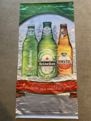 Brand New Heineken/Amstel Light ￼2 x4  Vertical Banner 