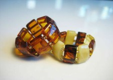 2 - Natural Baltic Amber Ring 5 g  