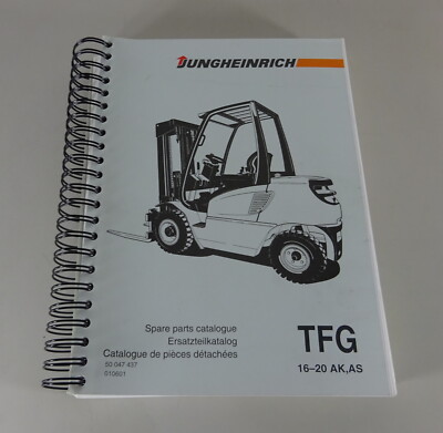 Parts catalogue/parts list Jungheinrich forklift TFG status 2001