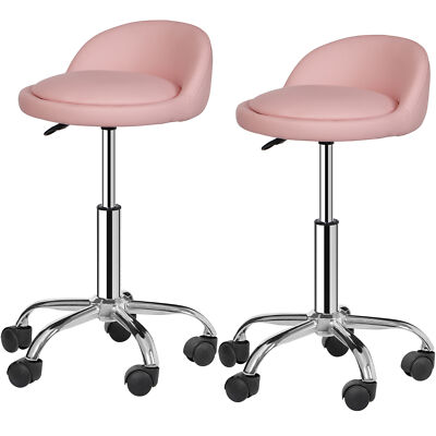 2X Adjustable Tattoo Salon Stool Hydraulic Rolling Chair Facial