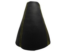 Gelb Faden Echtleder Schaltmanschette Schaltsack Für LANCIA PHEDRA 2002-2010