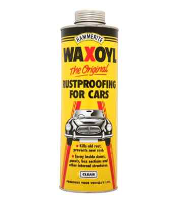 Hammerite Waxoyl Rostschutz Spray Behandlung für Autos klar 1L