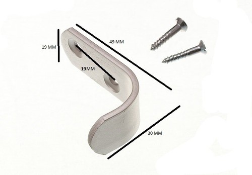 Einzel Hut Und Kleiderhaken Aluminium + Schrauben - Packung 6