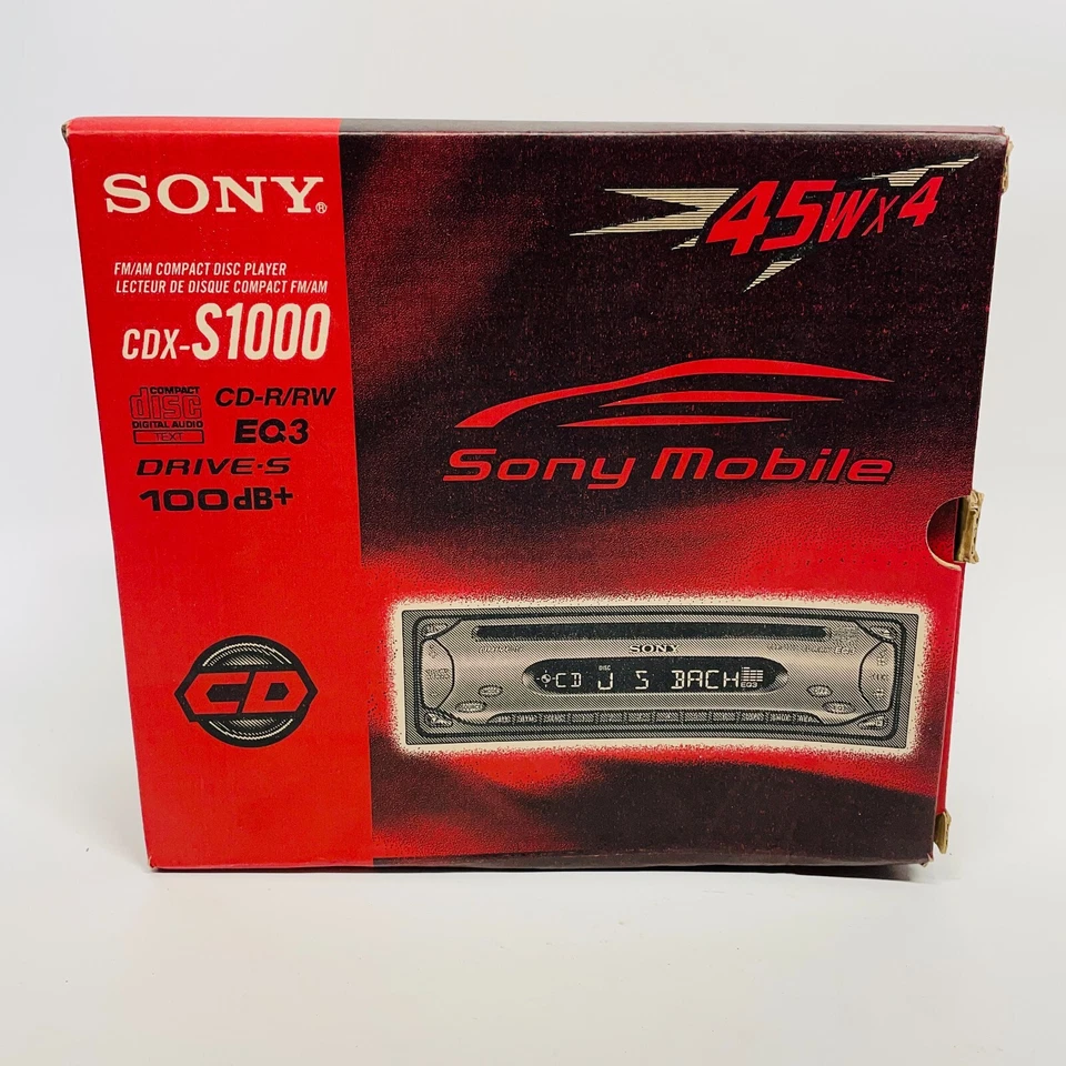 Sony CDX-S1000 FM/AM CD Player EQ3 45W x4 Car Stereo Compact Disc Player - Image 2 of 4