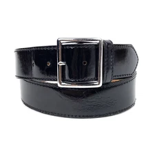 DUTYMAN Belt Mens Size 42 Black Leather High Gloss 1631 Garrison 1.75" Wide