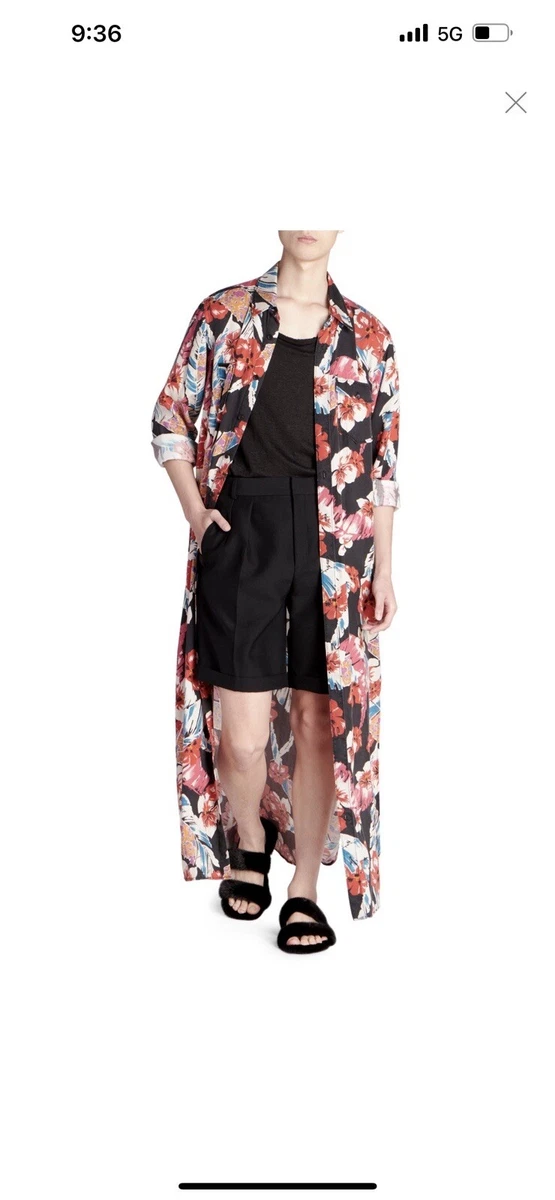 Saint laurent cheap floral shirt