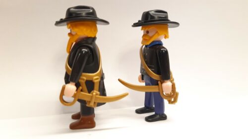 2x Playmobil Custom Western ACW Südstaaten/Nordstaaten Soldat - Bild 3 von 6