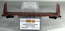 MICRO-TRAINS N SCALE 61' BULKHEAD FLAT CAR NORFOLK SOUTHERN EX/SOUTH 05400431