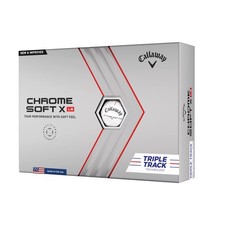 Callaway Chrome Soft X LS Triple Track Golf Balls 1 Dozen 12 , White