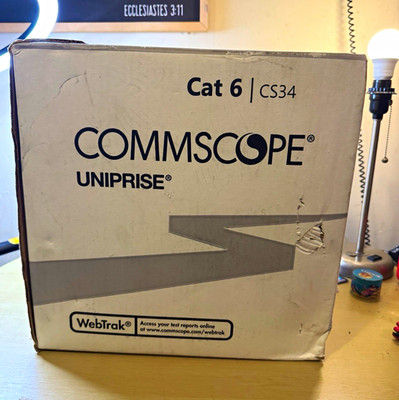 CommScope Uniprise Cat 6 CS34P U/UTP(almost)  1000 ft Gray Bulk Ethernet Cable
