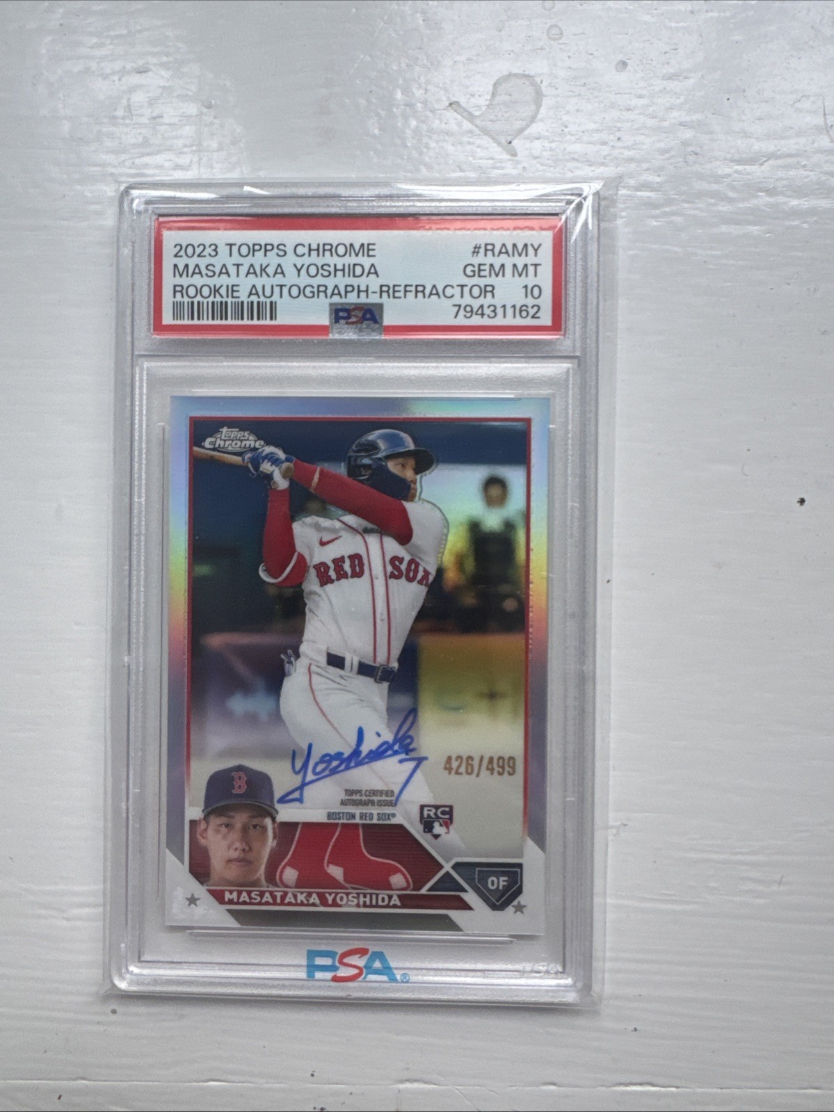2023 Topps Chrome - Rookie Autographs Masataka Yoshida #RA-MY Refractor /499