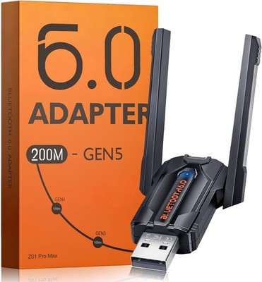 Bluetooth 6 USB Adapter Dual Antenne 200 m Reichweite Realtek RTL616
