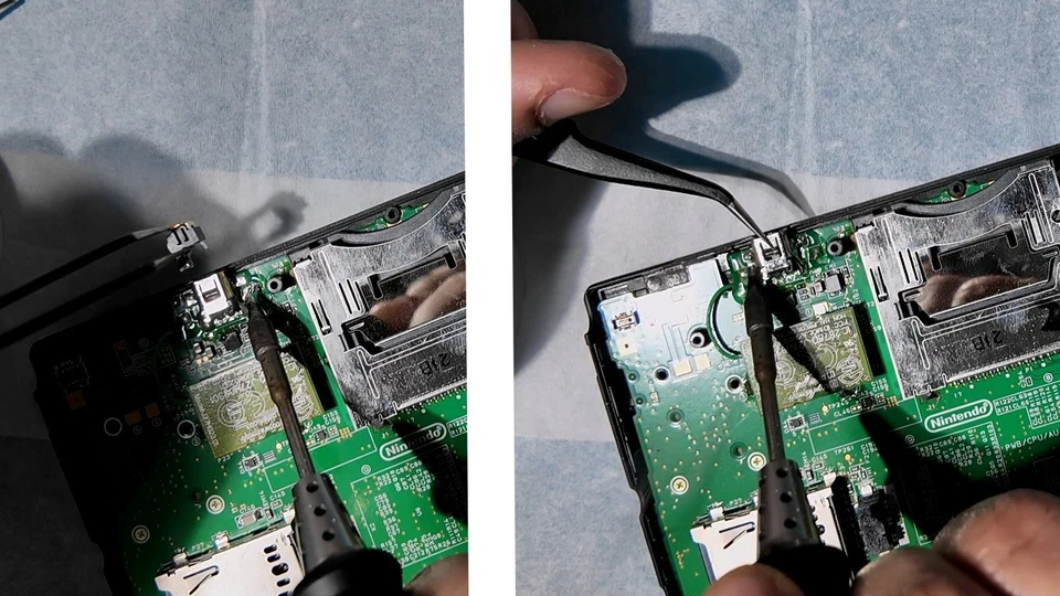 Nintendo 3DS y 3DS XL USB-C Puerto de carga de repuesto con plantilla + biseles Foto 3 de 4