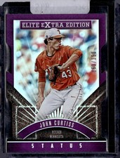 2015 Panini Elite Extra Edition #161 John Curtiss Purple Status-Die Cut #/150