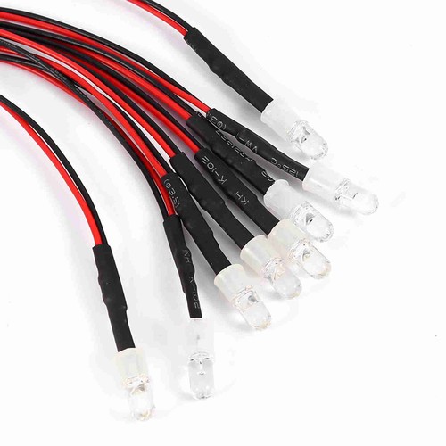 8-LED Light Set 4 White 4 Red Headlight Taillight For 1/10 RC Car Truck FA