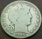 US 1906-O Barber Half Dollar  **