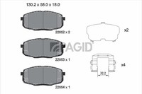 Pagid Bremsbelagsatz Scheibenbremse T2694N FüR Hyundai Kona OS OSE OSI SUV Creta