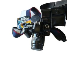 Canon EOS Rebel XS 35mm SLR Film Camera w/Canon 35-80mm Zoom Lens w/ Strap