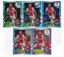 AJAX Jurrien Timber RC Rookie Card - Topps Chrome Soccer 5 Pieces. rookie card picture