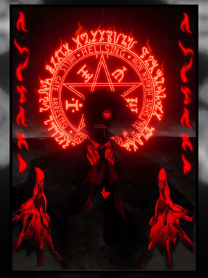 Anime Hellsing Ultimate Alucard High Quality Vinyl Sticker