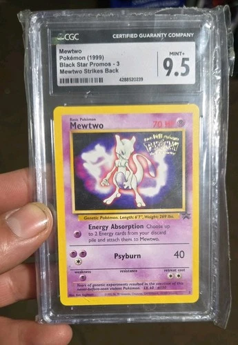 Pokemon Promo Mewtwo Black Star Promo CGC 9.5 (0335) #3