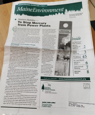 Maine Environment Newsletter, Summer 2004 Natural Resources Council of Maine VTG