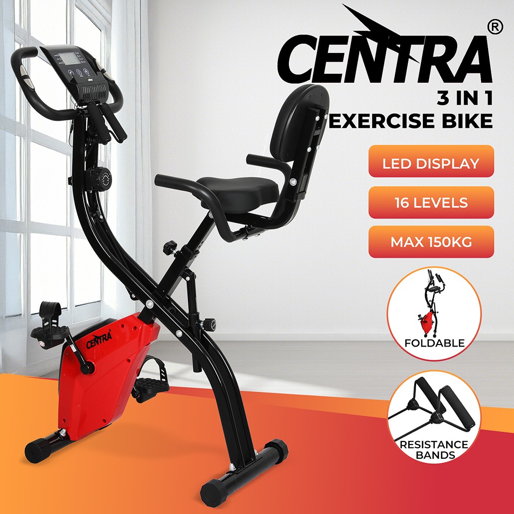 Centra Folding Exercise Bike Magnetic Flywheel Cycling Arm