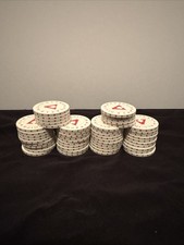 50 White ALL-IN Brand Poker Chops