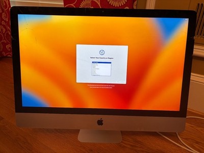 アップル　iMac　A1419 1TB Apple iMac A1419 27 inch Laptop - MF886LL/A (October, 2014