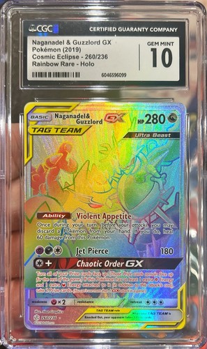 Naganadel & Guzzlord-GX graded CGC 10 for sale on eBay