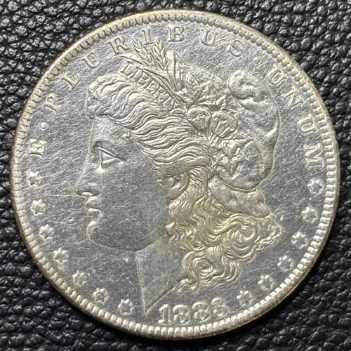 1883-O Morgan Dollar US $1 Coin 90% Silver XF/AU Nice Details Brushed