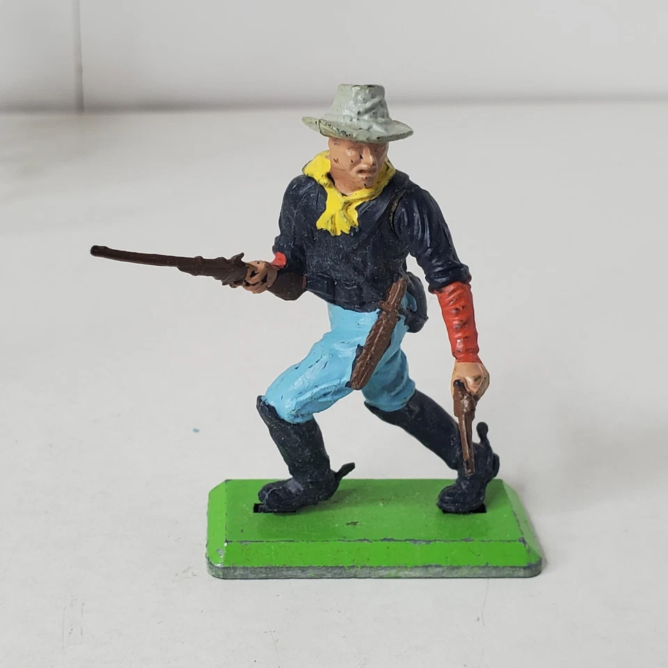 Lote de 9 figuras de soldados montadas vintage de caballería de los Estados Unidos detalle de Gran Bretaña Foto 2 de 4